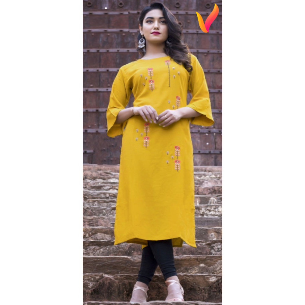 Women Yellow Kurta & Plazoindian Dressdiwali Dress - Etsy | Fashion, Dress, Designer  kurti patterns